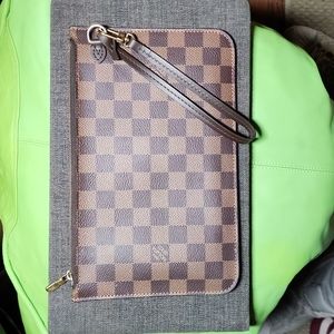 Louis Vuitton MM Neverfull Ponchette Damier Ebone 2020